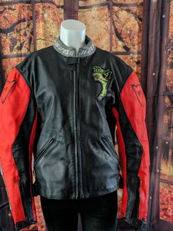 Vintage Max Biaggi motorcycle jacket