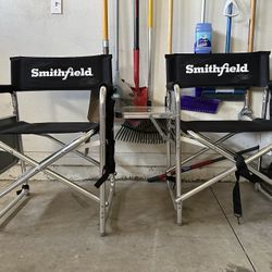 Aric Almirola/tony Stewart Signed Chairs