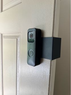 Blink video camera with door holder