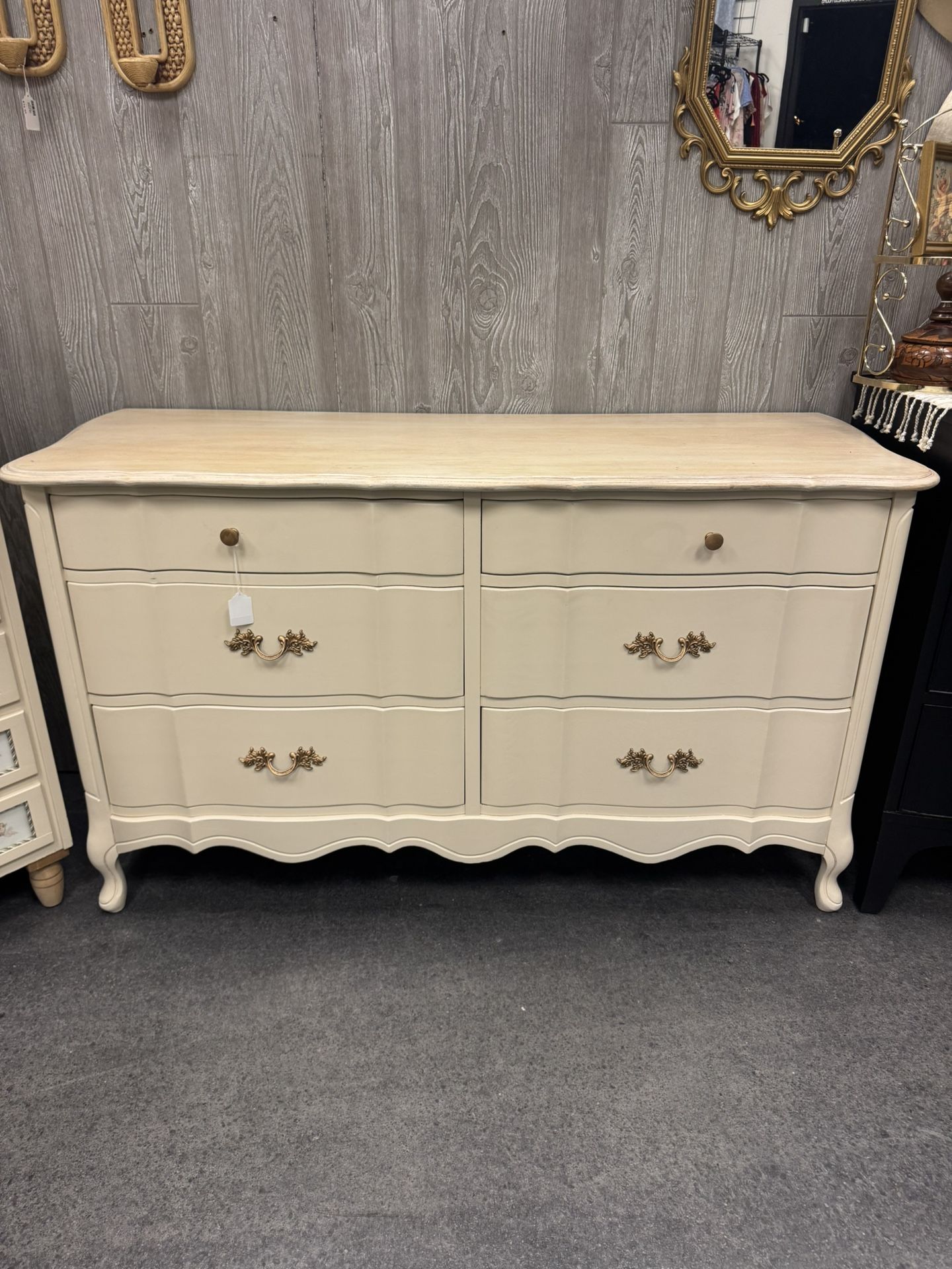 Newly Refinished Cream Credenza