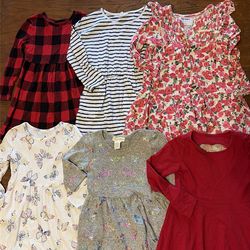 Little girl clothes size 4t summer dress bundle (9pcs) Longsleeve