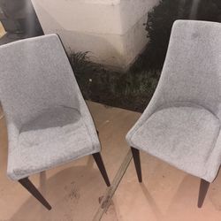 Gray Set Of Accent Chairs 