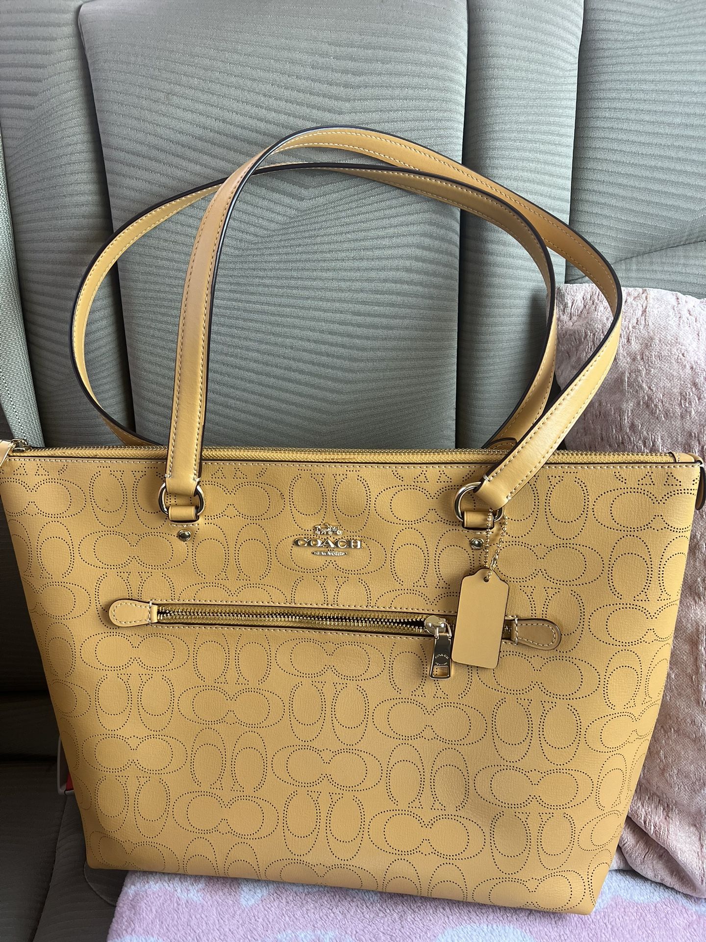 Coach Yellow Tote Bag