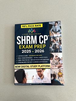 SHRM-CP Exam Prep 2025–2026 Study Guide | Like New