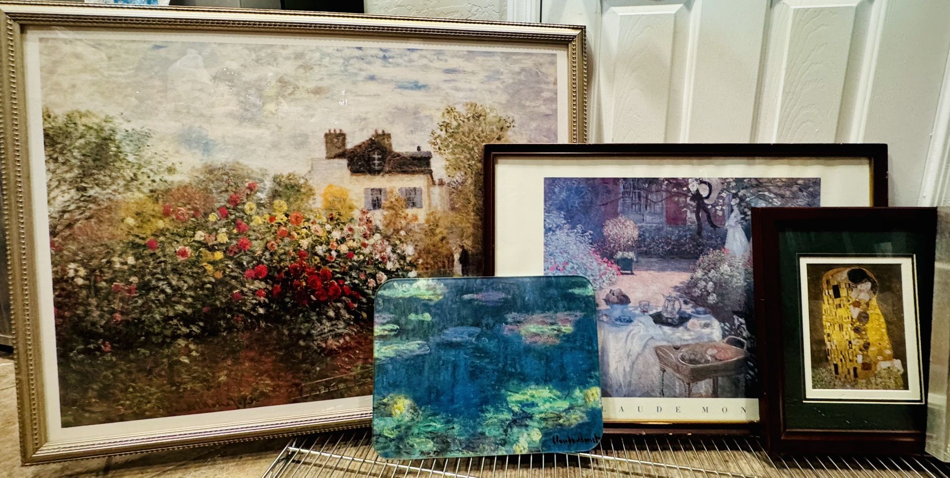 LAST DAY SALE! 🎨 Framed Fine Art Bundle: Monet, Warhol, Klimt