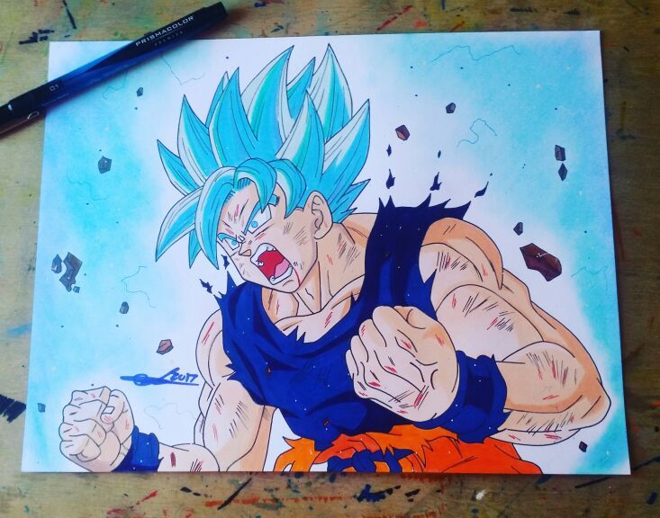 Super saiyan blue, Goku super saiyan blue, Goku drawing