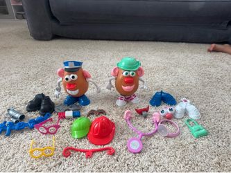 Toy Story Mr and and Mrs potato head and accessories