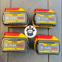 DEWALT FLEXVOLT 20V/60V MAX Lithium-Ion 9.0Ah Battery