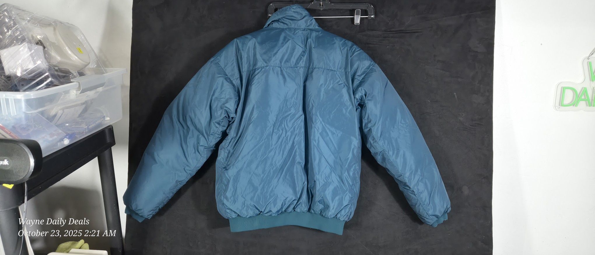 Vintage Columbia Sportswear Puffer Jacket Teal Blue 90s Retro 