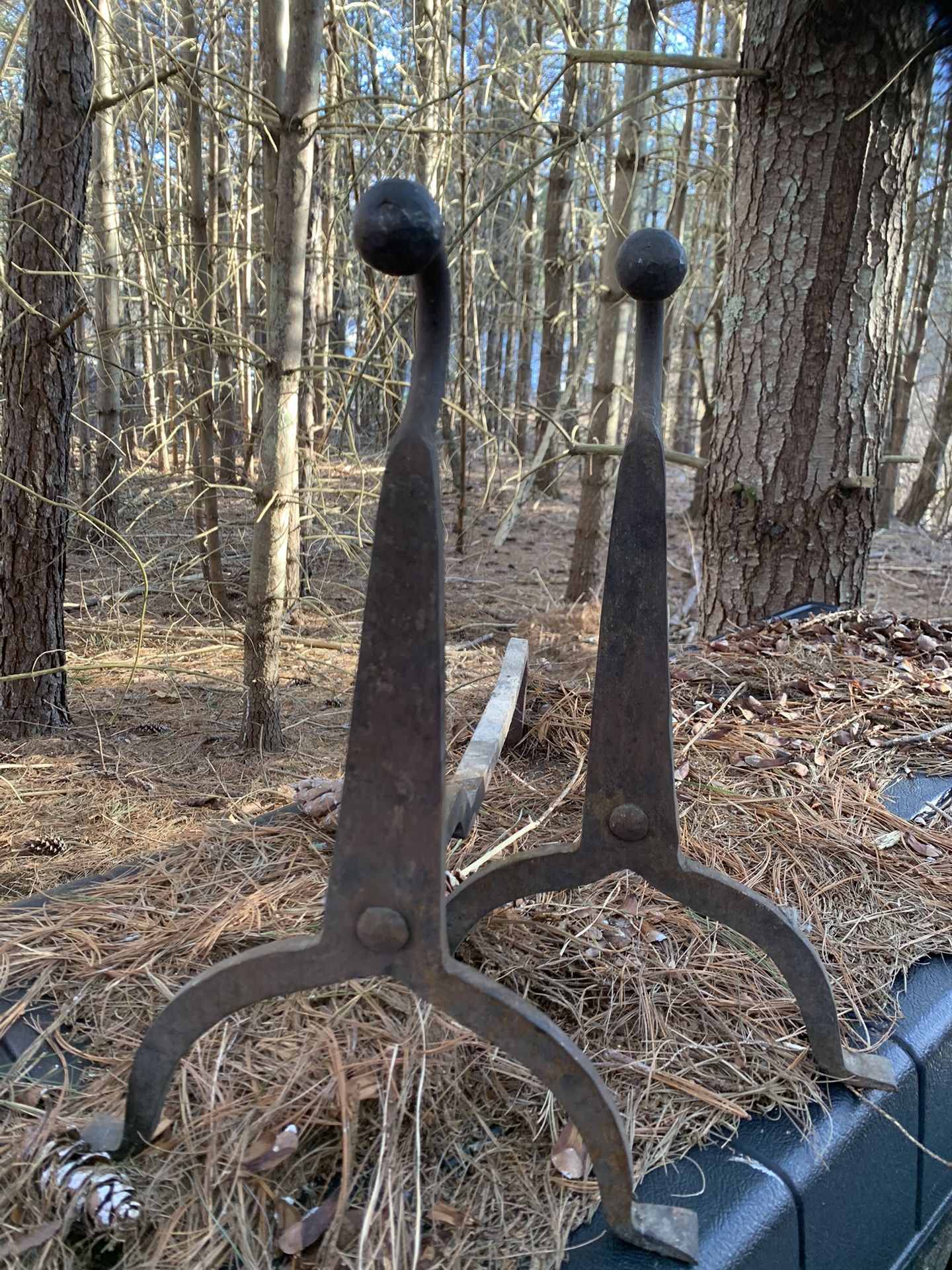 Period Blacksmith made Andirons