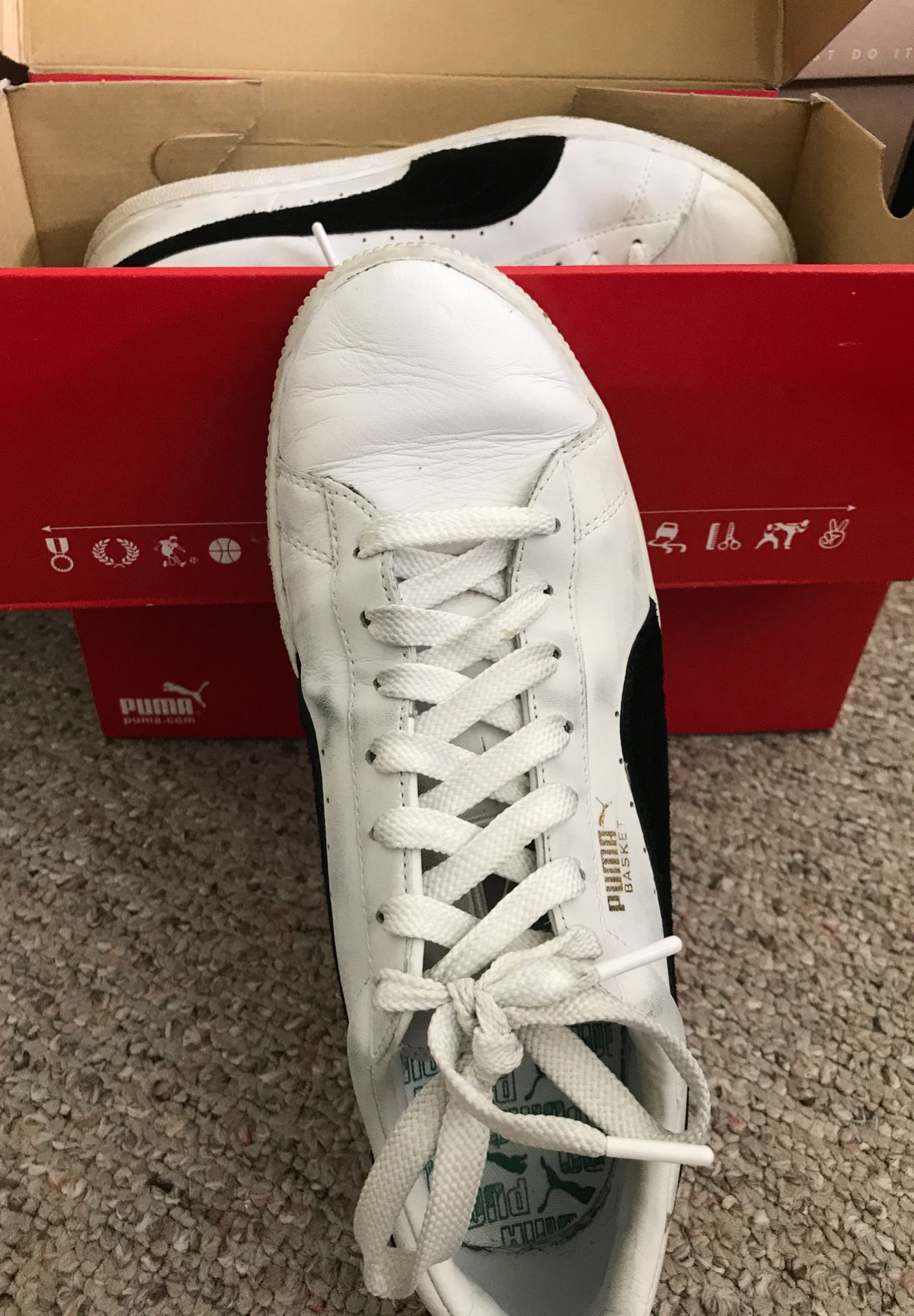 Puma white/ black