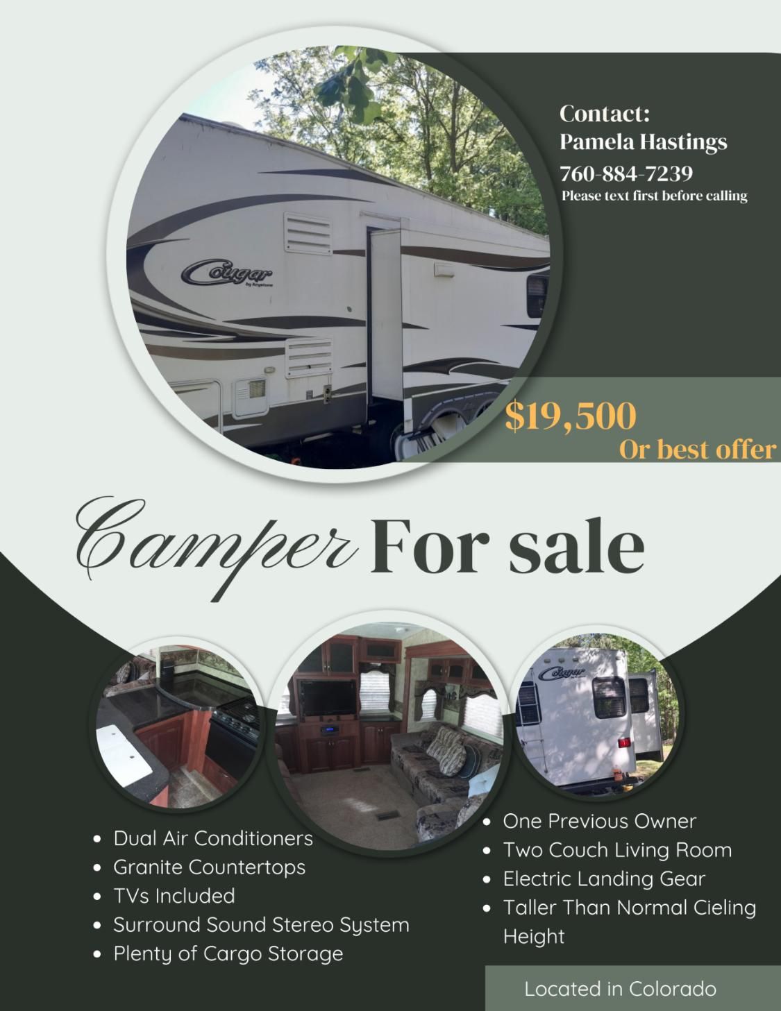 2012 Keystone RV Cougar 5th Wheel M-327 RES