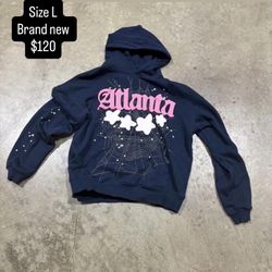 Navy Blue Spider Hoodie