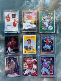Shohei Ohtani rookies autos serial # relics , see pics