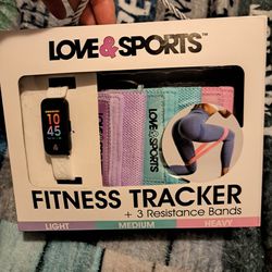 Brand new love and sports fitness tracker +3 resistant bands 