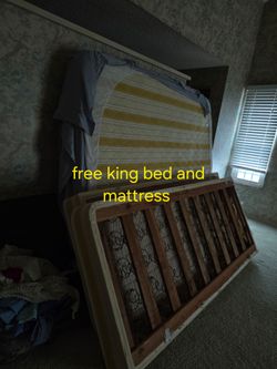 Free king bed and mattress