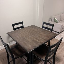 Dining Table Set (4 Chairs) 