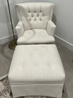 Antique Chair & Ottoman