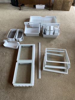 Kitchenaid Fridge Parts - Fridge Shelf Drawers And Glass