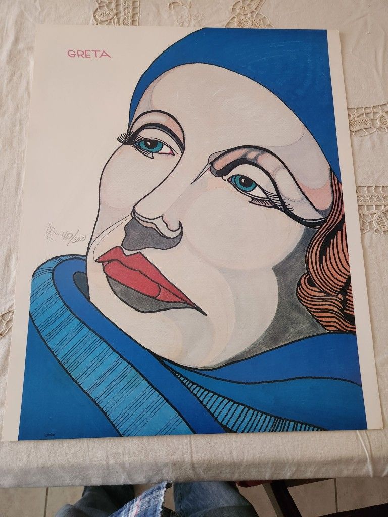 "Greta" By Ferdie Pacheco With Certificate