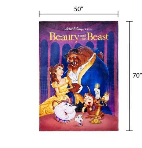 Vhs Beauty And The Beast Blanket $70