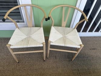 2 Sillas De Metal Color Madera