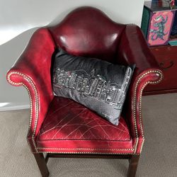 Vintage Red Leather Chair