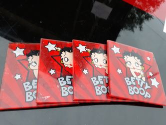 Set of 4 coasters betty boop ...