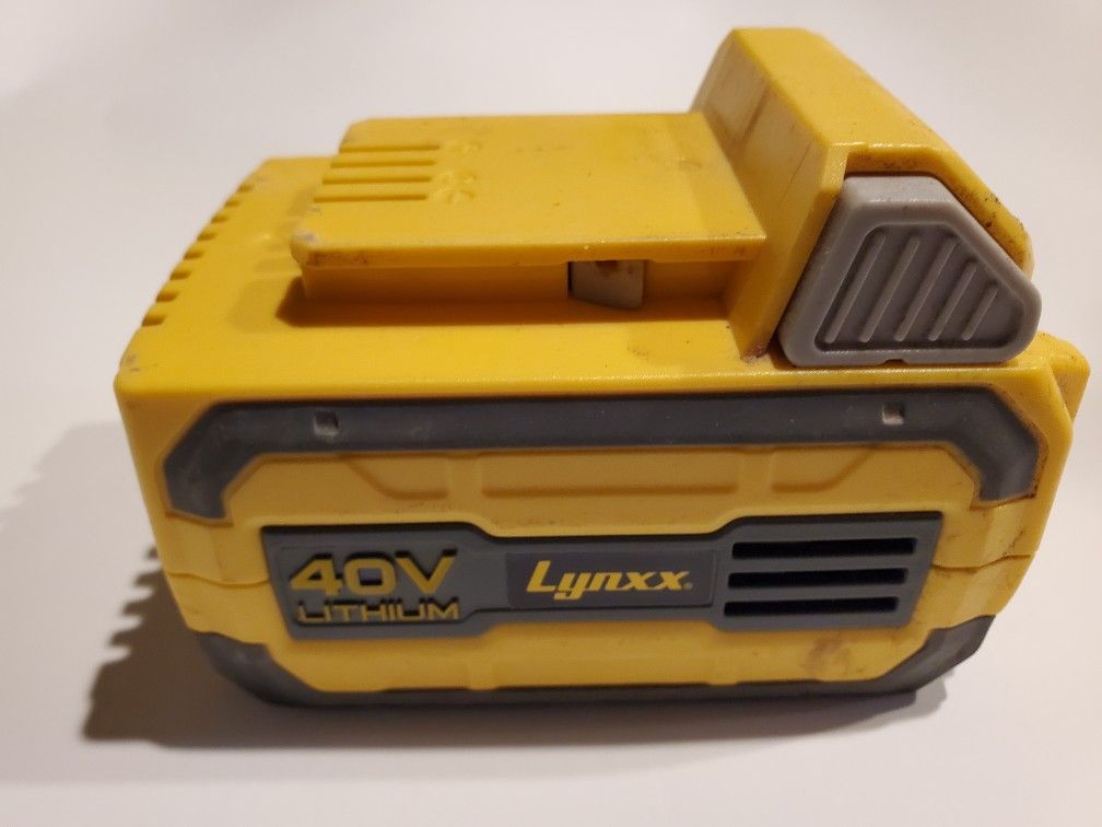 LYNXX 40V 2.5Ah Lithium Ion Battery Genuine OEM Works Perfectly Used