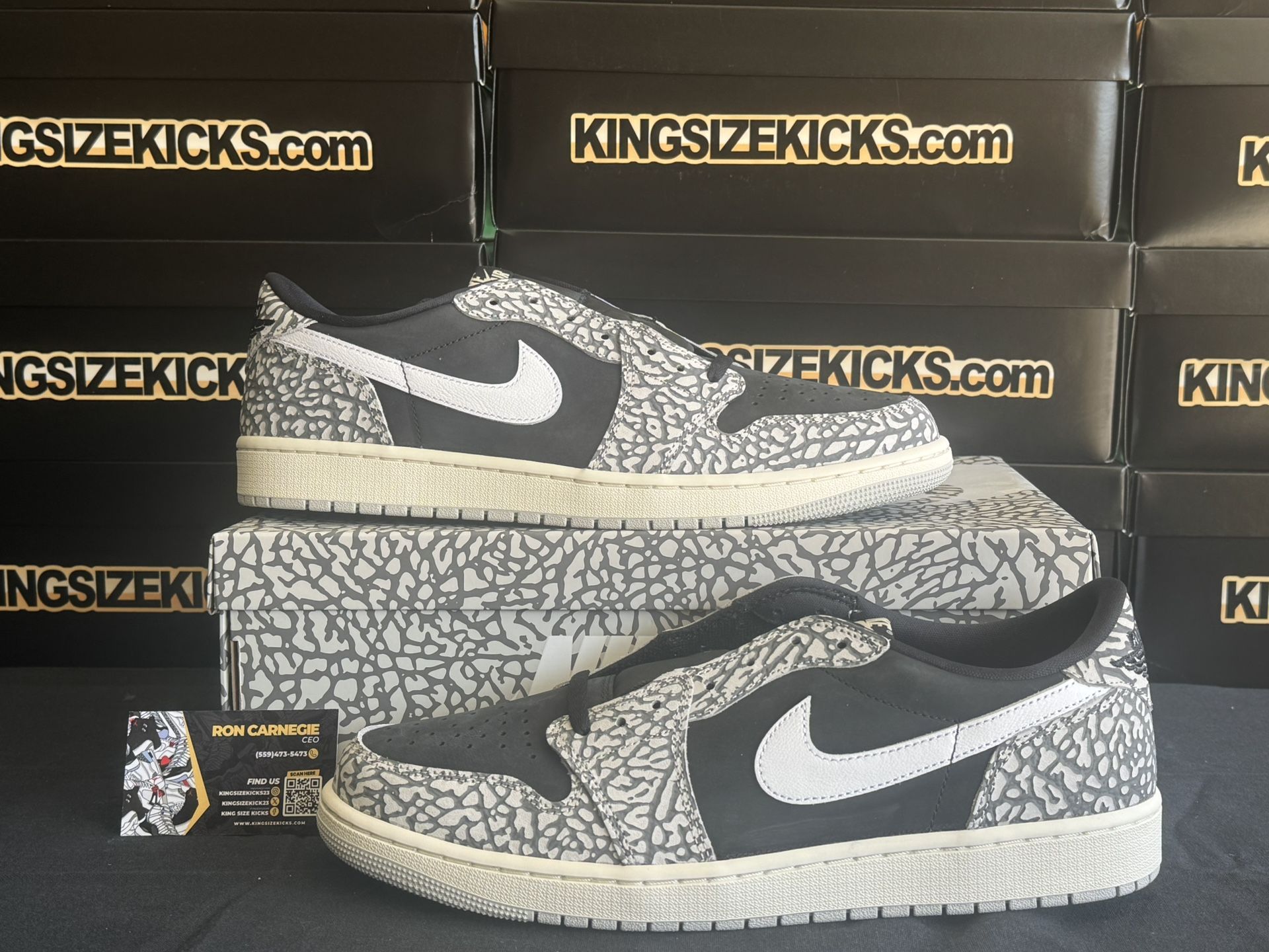 Air Jordan 1 Low OG Elephant (Size 13)