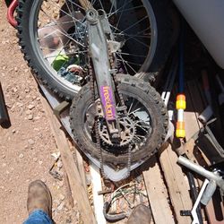 Dirt Bike Swing Arm And Tire,Chain And Sprocket 