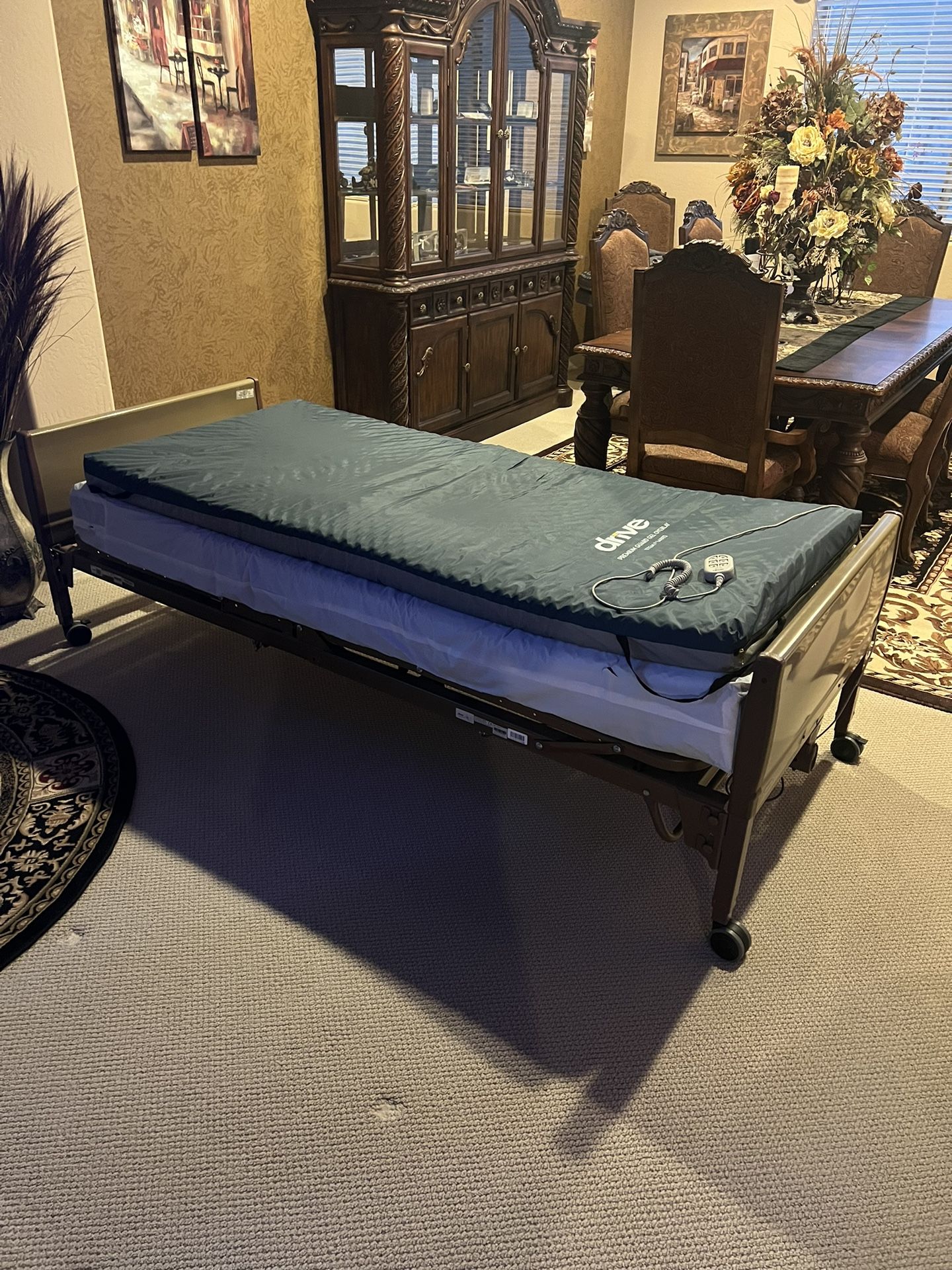 INVACARE Hospital Bed w/ Mattress, Topper Pad And Egg Crate (5301IVC)