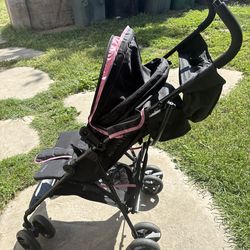 Pink stroller