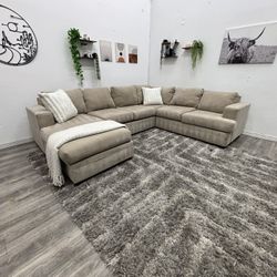 Cream Sectional Couch - Free Delivery 