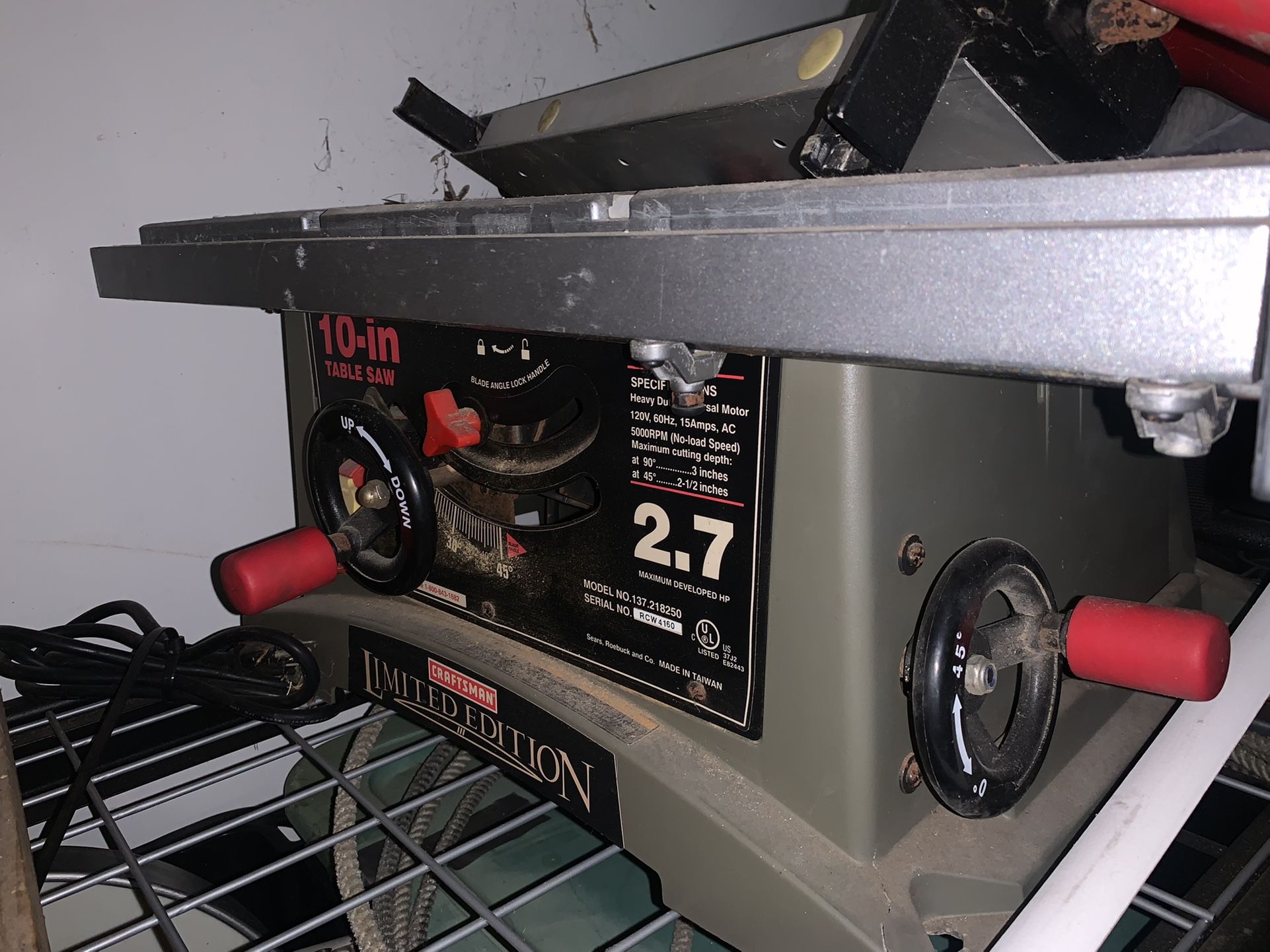 Craftsman Table Saw