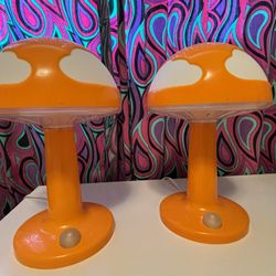 90s IKEA Cloud Mushroom Lamp Set (2)