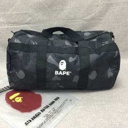 Bape Black Camo Duffel Bag