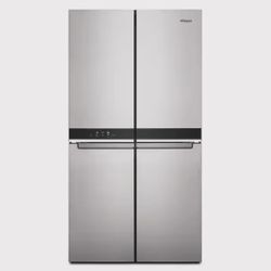#17 Whirlpool - 19.4 Cu. Ft. 4-Door French Door Counter-Depth Refrigerator with Flexible Oraanization Snarad
