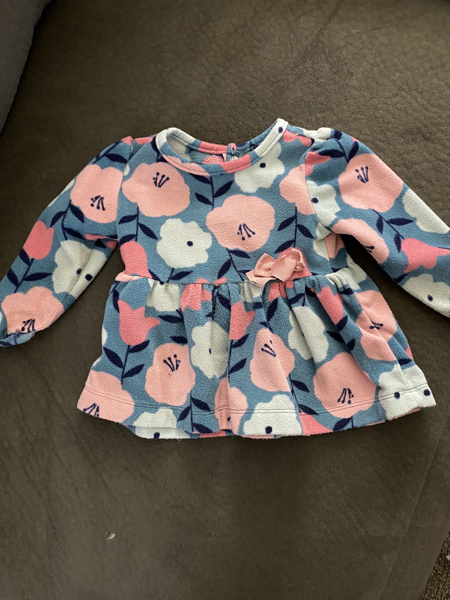 Baby Girl Fleece Shirt, Size 6-9 Months 