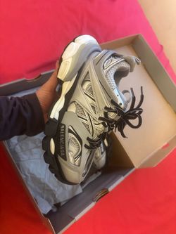 Women Balenciaga Track Sneaker 'Metallic Silver'