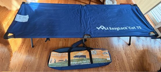 Camping Cot – Like New w/ Carry Bag – YOLI EasyLock Cot 75