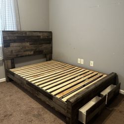 Full bed and dresser