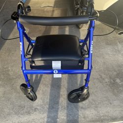 Drive Medical Hugo Elite Rollator Walker with Seat,backrest And Basket