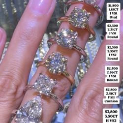 14K 1.15CT U VSI Oval  Solitaire Engagement Ring 