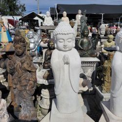 Concrete Buddha Statue / Cement Backyard Patio Garden Buddhas
