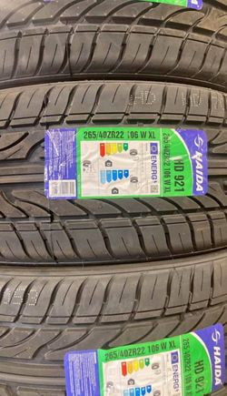265/40/22 tires set
