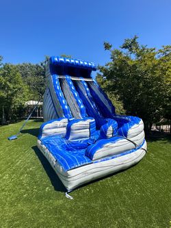 Large Inflatable Dual Lane Water Slide