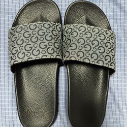 BRAND NEW elegant G/Black comfort soft Slides sandals chanclas size EU 42 / US 9