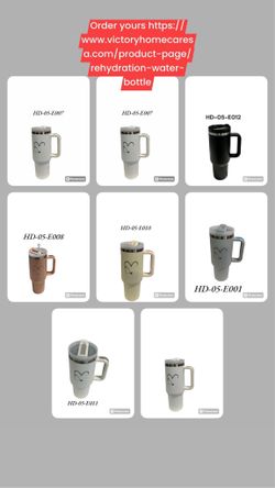 Tumbler with Handle 40 oz Stainless Steel Cup Insulated Water Bottle Travel Mug Iced Coffee quencher