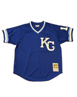 Mitchell & Ness Kansas City Royals Bo Jackson #16 1989 Authentic Cooperstown Collection Batting Practice Jersey - Size 44 (L) - Royal Blue